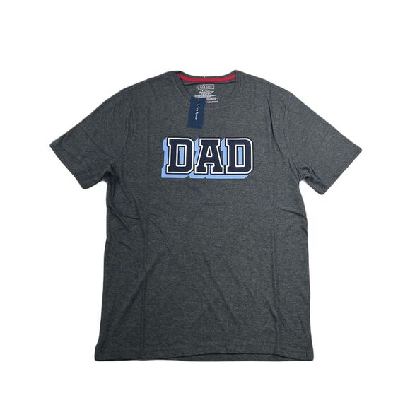 Club Room DAD Graphic T-Shirt‎ Mens Small Heathered Knit - Picture 1 of 6